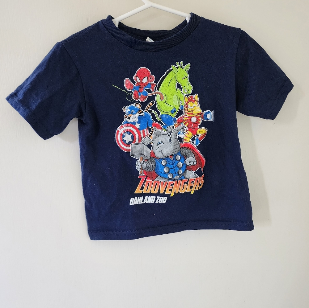 ⭐️5/$25 Delta Avenger's/Zoovenger 2T Oakland zoo t-shirt Used good condition